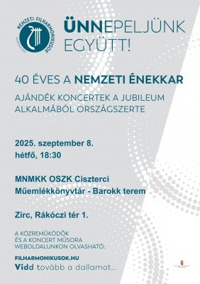 Nemzeti Énekkar a Ciszterci Műemlékkönyvtárban