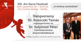 Hangverseny Dr. Kosóczki Tamás orgonaművész és Dr. Solymosi Péter trombitaművész közreműködésével