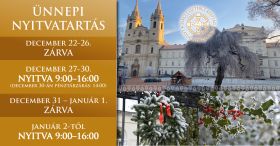 Ünnepi nyitvatartásunk